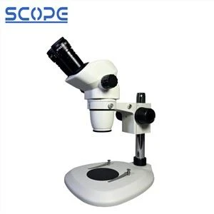 Microscope stéréo continu à zoom 6,7X-45X sans base de secteur de lumière